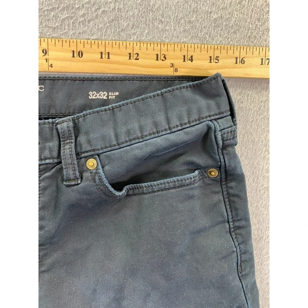 Banana Republic Travel Jean Mens 32x32 (Fits 30x28.5) Slim Fit Navy Blue Stretch